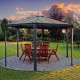 Pavillon Monaco aus Aluminium und Polycarbonat 450x390cm - CANOPIA by Palram