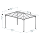 Pavillon Martinique 4300 aus Aluminium und Polycarbonat 430x295,5cm - CANOPIA by Palram