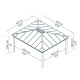 Pavillon Dallas 422x484cm aus Aluminium und Polycarbonat – Canopia by Palram