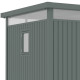 Gartenhaus Kosto 6,76m² salbeigrün aus verzinktem Stahl + Verankerungskit - X-Metal