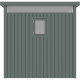 Gartenhaus Kosto 6,76m² salbeigrün aus verzinktem Stahl + Verankerungskit - X-Metal