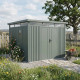 Gartenhaus Kosto 8,64m² salbeigrün aus verzinktem Stahl + Verankerungskit - X-Metal
