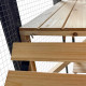 Außengehege für Katzen aus FSC-zertifiziertem, thermobehandeltem Holz 300x95x188cm - Shelty Pet