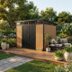 Gartenhaus aus WPC 19,2mm 5,95m² GORDON Skylight in Holzoptik - Woodlife Garden