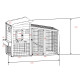 Kaninchenstall aus FSC-zertifiziertem, thermobehandeltem Holz mit warmer Innenverkleidung 153x64,5x103,5cm - Shelty Pet