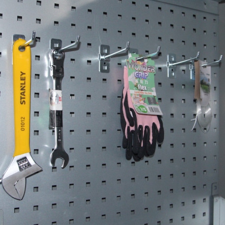 Lochplatte + 6 Haken - Kosto - X-METAL