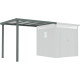 Schleppdach 275x230cm aus verzinktem Stahl in Salbeigrün für Gartenhaus Kosto 5,29m² oder 6,76m² - X-METAL
