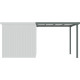 Schleppdach 275x230cm aus verzinktem Stahl in Salbeigrün für Gartenhaus Kosto 5,29m² oder 6,76m² - X-METAL
