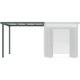 Schleppdach 275x230cm aus verzinktem Stahl in Salbeigrün für Gartenhaus Kosto 5,29m² oder 6,76m² - X-METAL