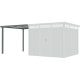 Schleppdach 275x294cm aus verzinktem Stahl in Salbeigrün für Gartenhaus Kosto 8,64m² - X-METAL