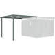 Schleppdach 275x294cm aus verzinktem Stahl in Salbeigrün für Gartenhaus Kosto 8,64m² - X-METAL
