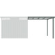 Schleppdach 275x294cm aus verzinktem Stahl in Salbeigrün für Gartenhaus Kosto 8,64m² - X-METAL