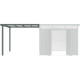 Schleppdach 275x294cm aus verzinktem Stahl in Salbeigrün für Gartenhaus Kosto 8,64m² - X-METAL