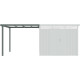 Schleppdach 275x294cm aus verzinktem Stahl in Salbeigrün für Gartenhaus Kosto 8,64m² - X-METAL