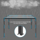 Pavillon mit Lamellendach aus Aluminium in Anthrazit 3x3m H.250cm - X-METAL