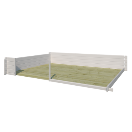 Fußboden V9203IMG aus behandeltem Holz für Gartenhaus Nyborg - Gardenas