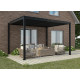 Pavillon mit Lamellendach aus Aluminium in Anthrazit 4x3m H.250cm - X-METAL