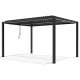 Pavillon mit Lamellendach aus Aluminium in Anthrazit 4x3m H.250cm - X-METAL