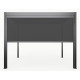 Ausziehbarer Sichtschutz 270cm für Pavillon mit Lamellendach aus Aluminium - X-METAL