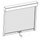 Ausziehbarer Sichtschutz 270cm für Pavillon mit Lamellendach aus Aluminium - X-METAL