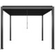 Pavillon mit Lamellendach NEWSTEEL aus verzinktem Stahl in Anthrazit 3x3m H.250cm - X-METAL