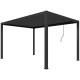 Pavillon mit Lamellendach NEWSTEEL aus verzinktem Stahl in Anthrazit 3x4m H.250cm - X-METAL