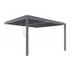 Anlehn-Pavillon aus Aluminium in Anthrazit 4x3m H.250cm - X-METAL