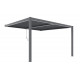 Anlehn-Pavillon aus Aluminium in Anthrazit 4x4m H.250cm - X-METAL