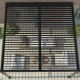 Anlehn-Pavillon aus Aluminium in Anthrazit 4x4m H.250cm - X-METAL