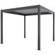 Elektrischer Pavillon mit Lamellendach aus Aluminium in Anthrazit 4x4m - mit Fernbedienung - X-METAL