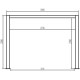 Pavillon mit Lamellendach aus Aluminium in Anthrazit 4x3m H.250cm - X-METAL