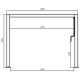 Pavillon mit Lamellendach aus Aluminium in Anthrazit 3x3m H.250cm - X-METAL