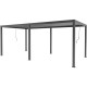 Pavillon mit Lamellendach NEWSTEEL aus verzinktem Stahl in Anthrazit 3x5,8m H.250cm - X-METAL