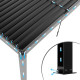 Pavillon mit Lamellendach aus Aluminium in Anthrazit 5,8x3m H.250cm - X-METAL