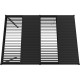 Pavillon mit Lamellendach aus Aluminium in Anthrazit 5,8x3m H.250cm - X-METAL