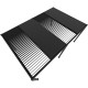 Pavillon mit Lamellendach aus Aluminium in Anthrazit 5,8x3m H.250cm - X-METAL