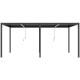 Pavillon mit Lamellendach aus Aluminium in Anthrazit 5,8x3m H.250cm - X-METAL
