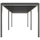 Elektrischer Pavillon mit Lamellendach aus Aluminium in Anthrazit 3x5,8m - mit Fernbedienung - X-METAL