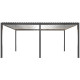 Elektrischer Pavillon mit Lamellendach aus Aluminium in Anthrazit 3x5,8m - mit Fernbedienung - X-METAL