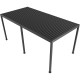 Elektrischer Pavillon mit Lamellendach aus Aluminium in Anthrazit 3x5,8m - mit Fernbedienung - X-METAL