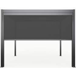 Motorisierter Sichtschutz 270cm für Pavillon mit Lamellendach aus Aluminium - X-METAL