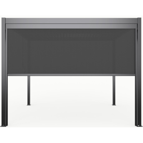 Motorisierter Sichtschutz 270cm für Pavillon mit Lamellendach aus Aluminium - X-METAL