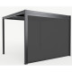 Motorisierter Sichtschutz 270cm für Pavillon mit Lamellendach aus Aluminium - X-METAL