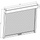Motorisierter Sichtschutz 370cm für Pavillon mit Lamellendach aus Aluminium - X-METAL