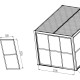 Schiebewände aus transparentem Polycarbonat 3mm für die 3m-Seite des Pavillons - X-METAL