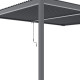Anlehn-Pavillon aus Aluminium in Anthrazit 3x3m H250cm - X-METAL