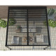 Anlehn-Pavillon aus Aluminium in Anthrazit 3x3m H250cm - X-METAL