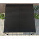 Anlehn-Pavillon aus Aluminium in Anthrazit 3x3m H250cm - X-METAL