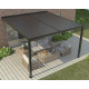 Anlehn-Pavillon aus Aluminium in Anthrazit 3x3m H250cm - X-METAL