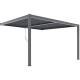 Anlehn-Pavillon aus Aluminium in Anthrazit 3x3m H250cm - X-METAL